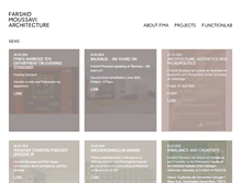Tablet Screenshot of farshidmoussavi.com